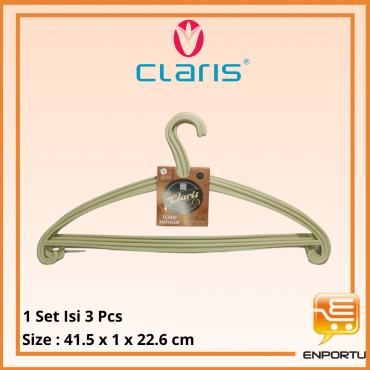 Claris Terry Hanger 0159-3 Avocado Green