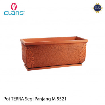 Claris Pot Terra Segi Panjang M 5521