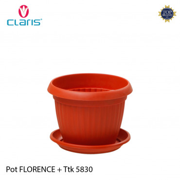 Claris Pot Florence 5830 + Tatakan (7.2 Liter)